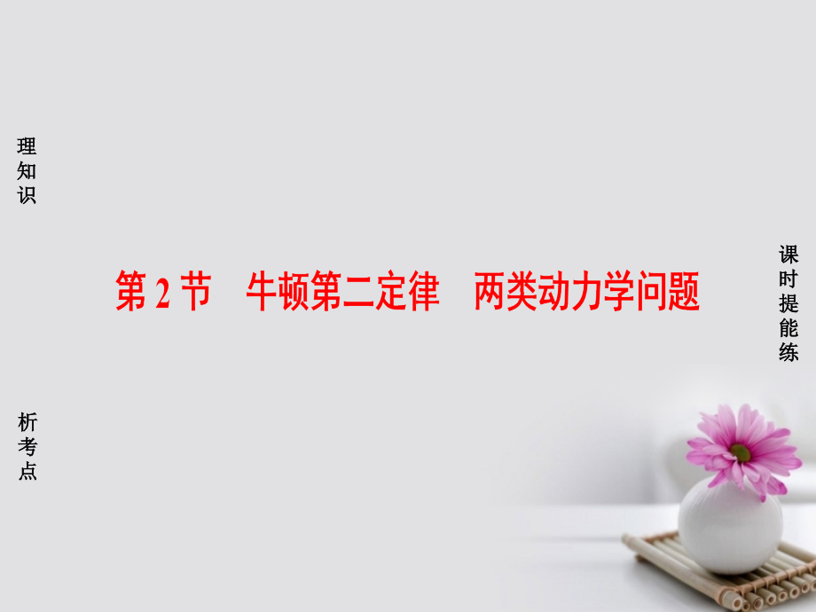 （通用版）2018高考物理一轮复习 第3章 牛顿运动定律 第2节 牛顿第二定律 两类动力学问题课件_第1页