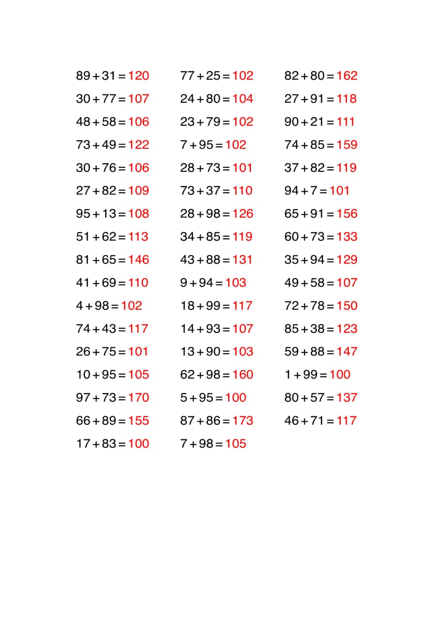 一年级下册数学口算专题-9.100以内进位加法北师大版_第2页