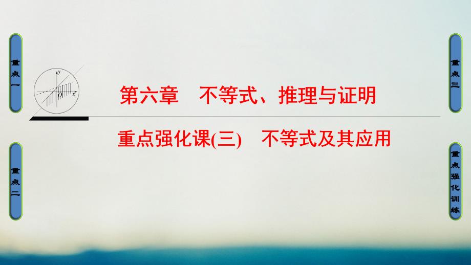 （全国通用）2018高考数学一轮复习 第6章 不等式、推理与证明 重点强化课3 不等式及其应用课件 文 新人教A版_第1页