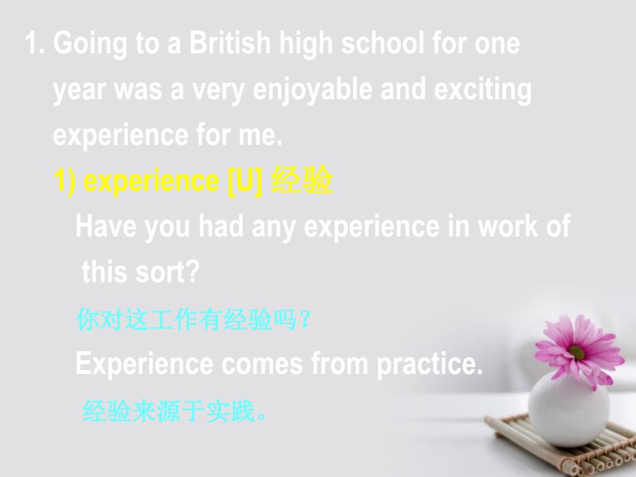 江苏省连云港高级中学高中英语 Unit 1 Unit 1 School Life Language Points课件 牛津译林版必修1_第2页