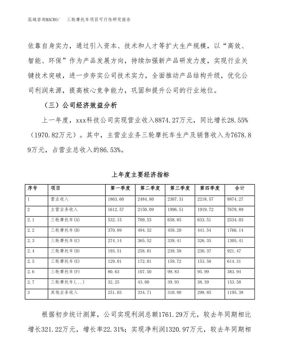 三轮摩托车项目可行性研究报告建议书.docx_第5页