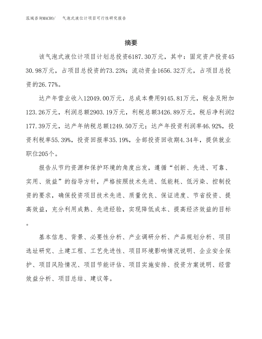 气泡式液位计项目可行性研究报告建议书.docx_第2页