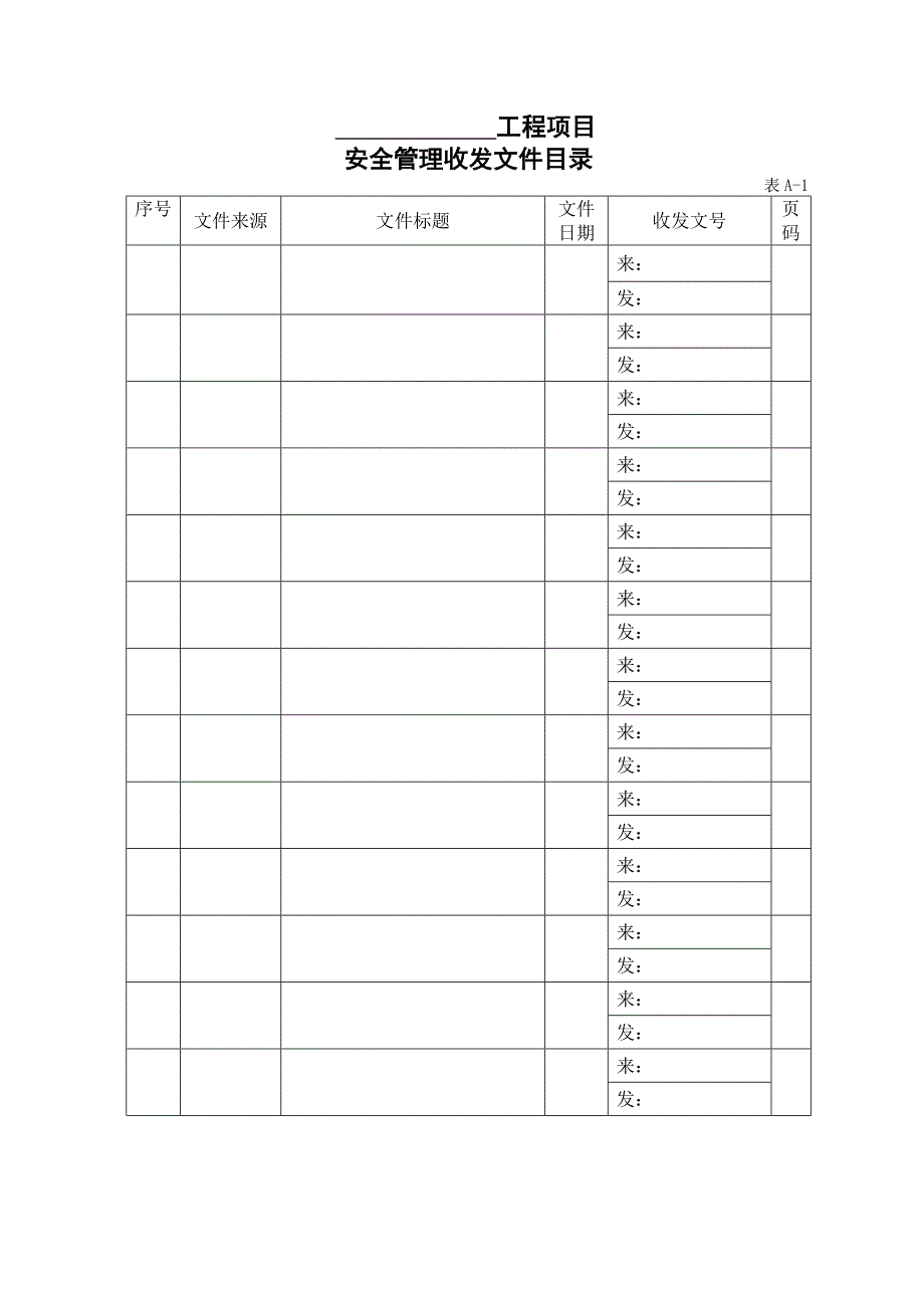 （安全管理套表）安全管理用表(标准化)_第2页