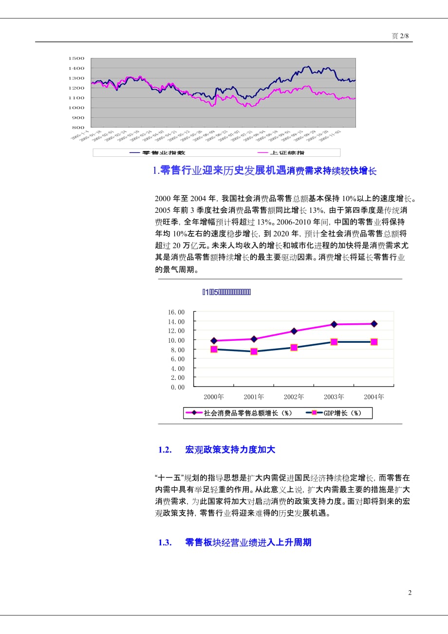 （行业报告）商品零售行业06年投资策略报告_第2页