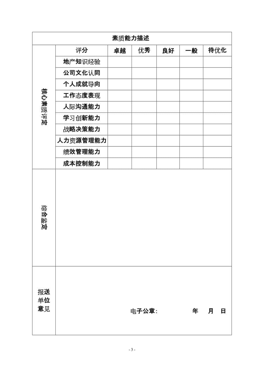 （企业管理套表）地区公司领导班子任职资格审核表（附件）_第5页