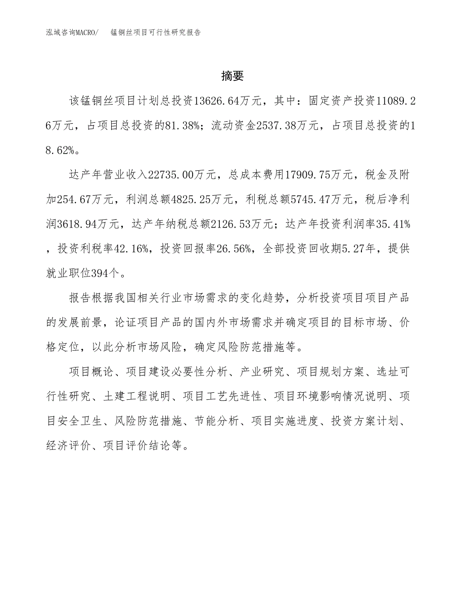 锰铜丝项目可行性研究报告建议书.docx_第2页