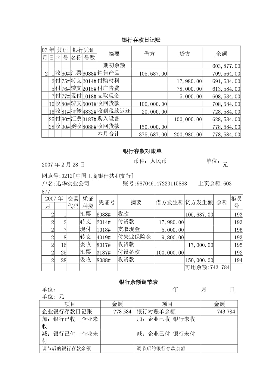 （财务出纳管理）出纳实务期末考试试题_第3页