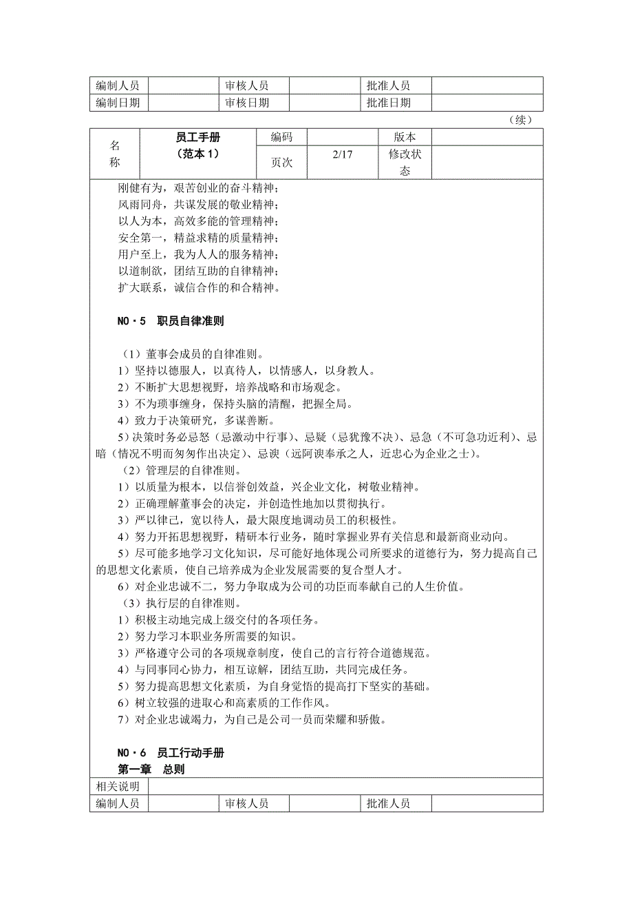 （企业管理手册）外资企业人力资源员工手册（范本）_第2页