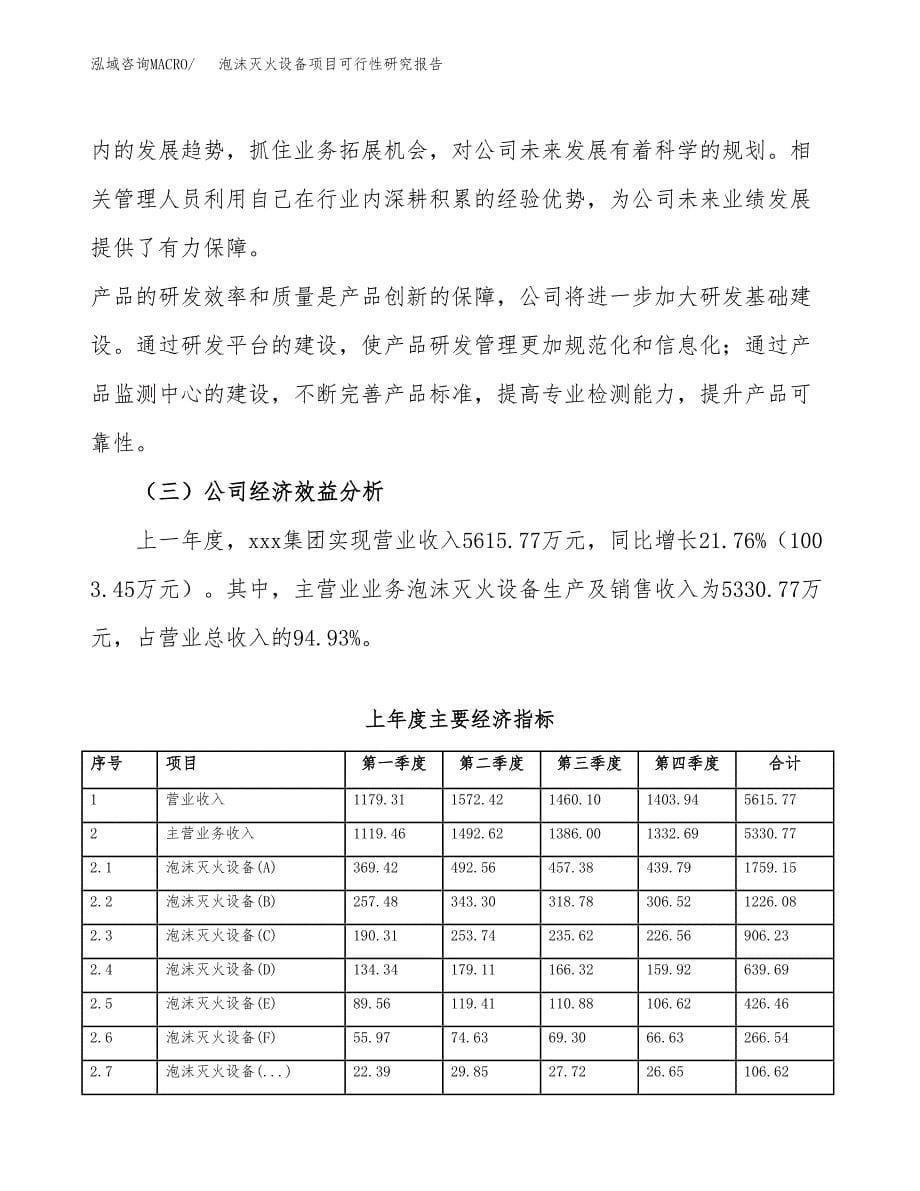 泡沫灭火设备项目可行性研究报告建议书.docx_第5页