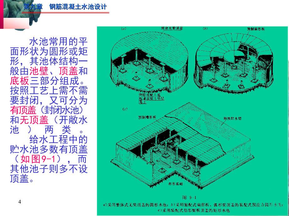 给水排水的工程结构第九章钢筋混凝土水池设计_第4页