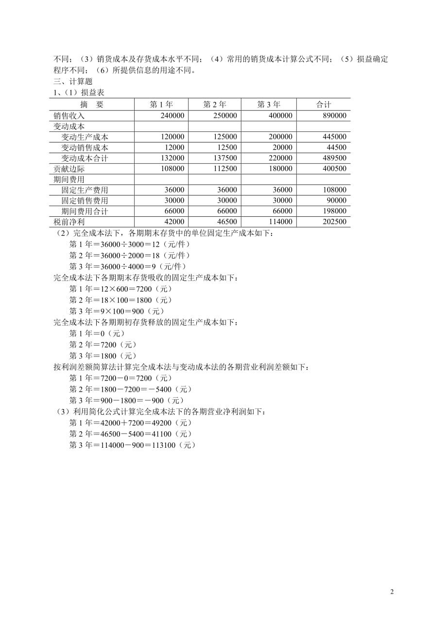 （成本管理）第三章变动成本法_第2页