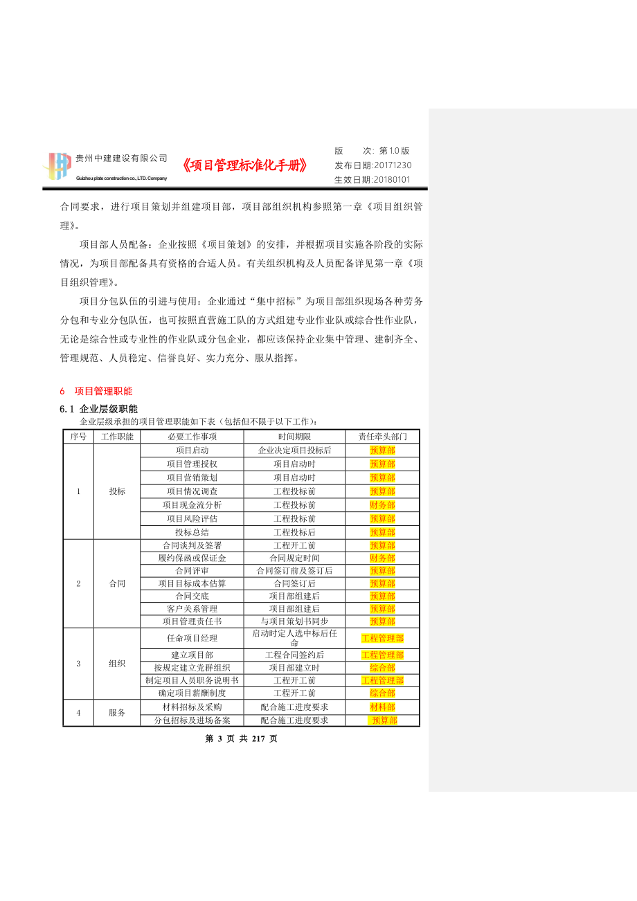 （企业管理手册）项目标准化管理手册全文(初稿OK)_第3页