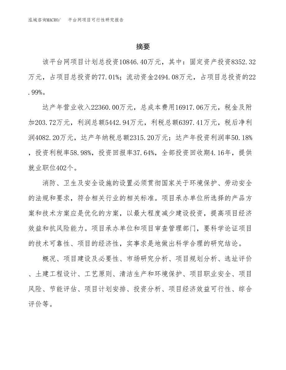 平台网项目可行性研究报告建议书.docx_第2页