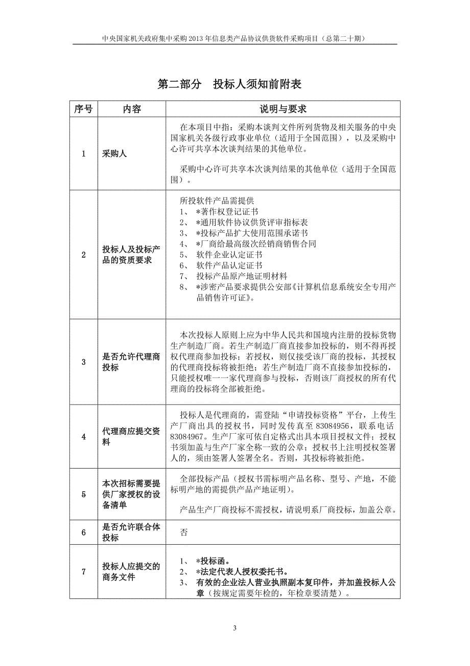 （产品管理）中央国家机关政府集中采购XXXX年信息类产品谈判文件_第5页