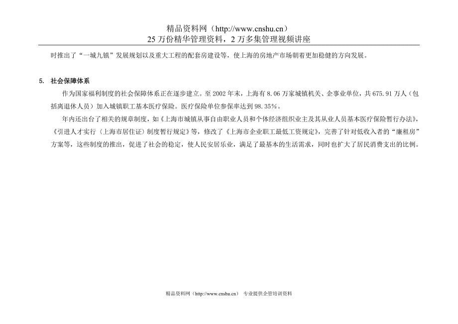 （市场分析）上海商业地产项目市场分析报告1(中国点击地产营销顾问)点击出品25_第5页