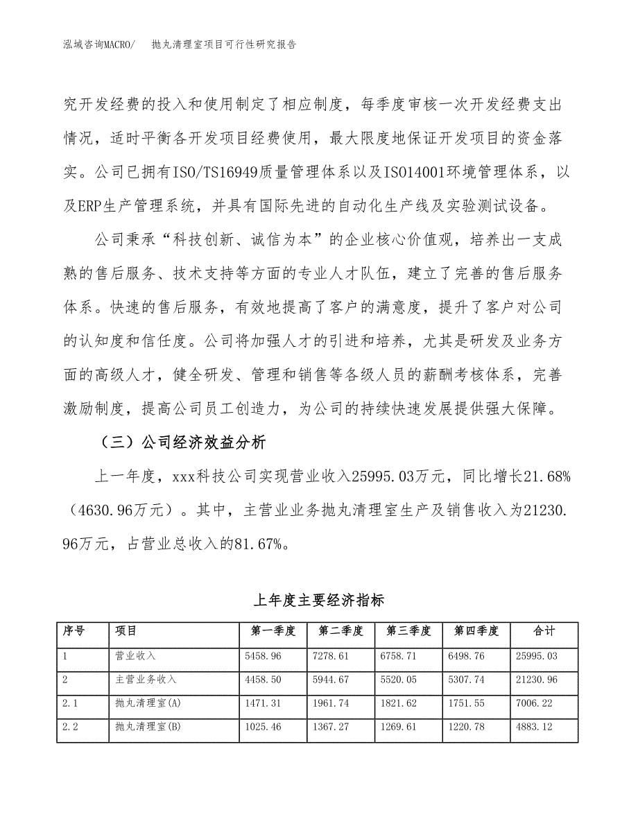 抛丸清理室项目可行性研究报告建议书.docx_第5页