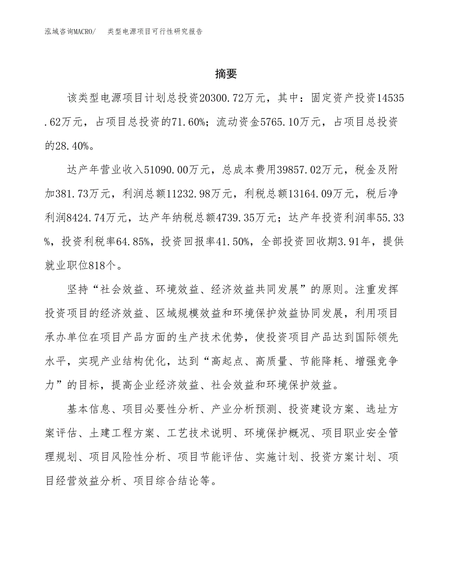 类型电源项目可行性研究报告建议书.docx_第2页