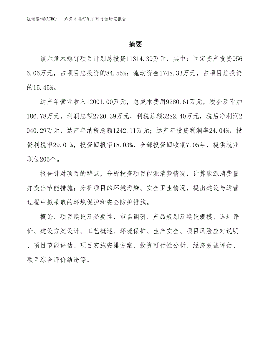 六角木螺钉项目可行性研究报告建议书.docx_第2页