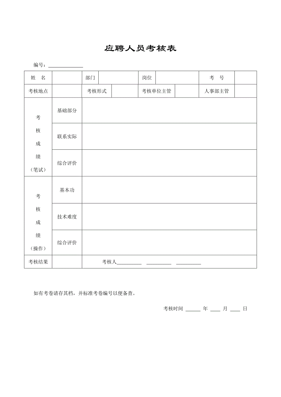 （人力资源套表）完整全套人事行政表格(doc 52页)_第2页