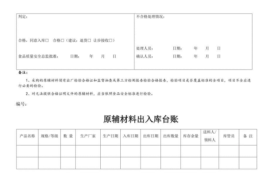 （管理知识）食品生产企业管理台账(通用)（DOC48页）_第5页