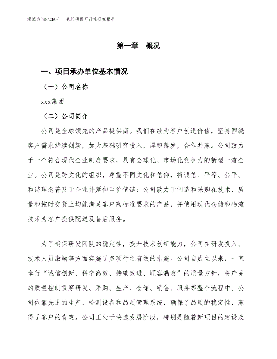 毛坯项目可行性研究报告建议书.docx_第4页