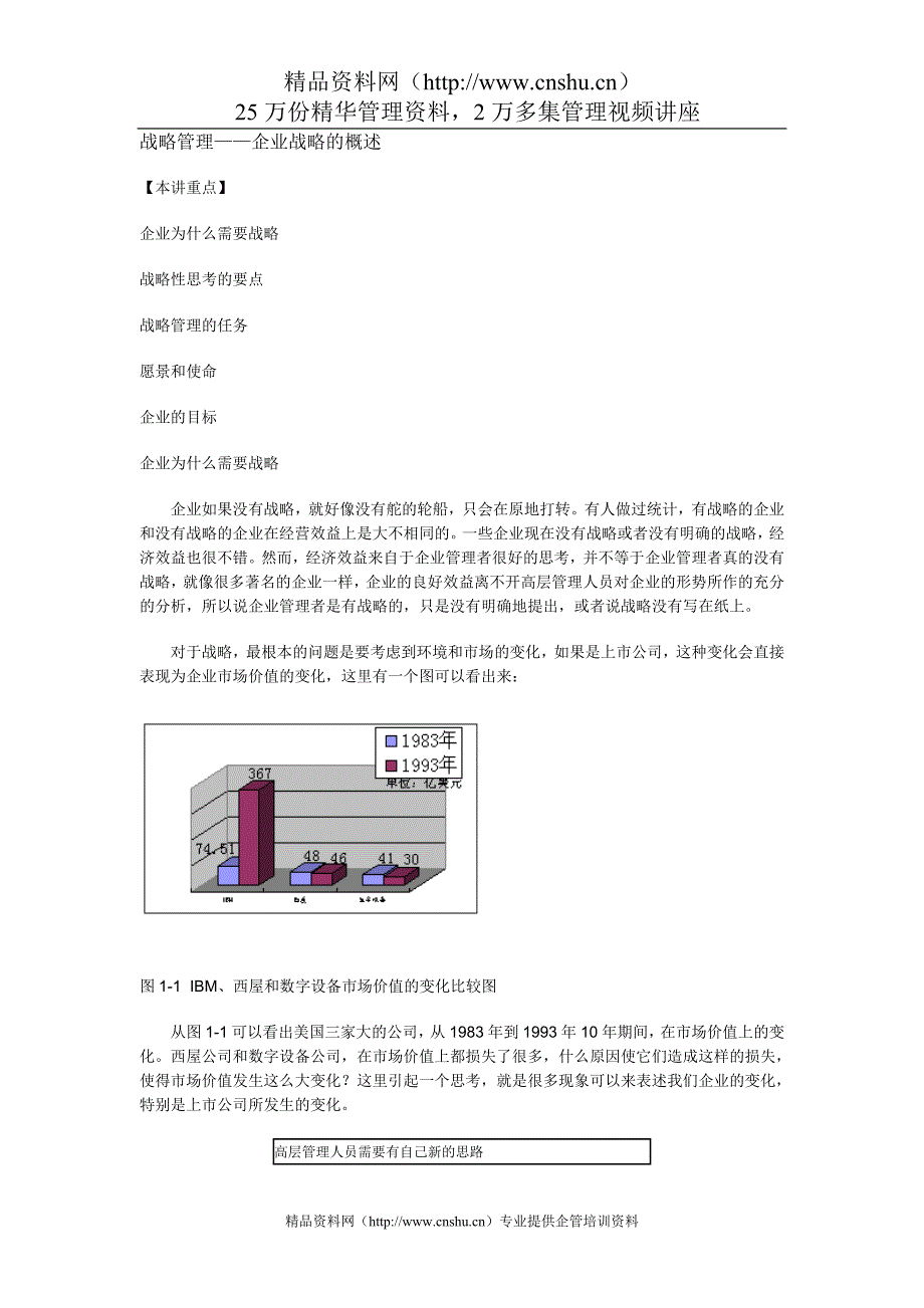 （战略管理）战略管理——企业战略的概述_第1页