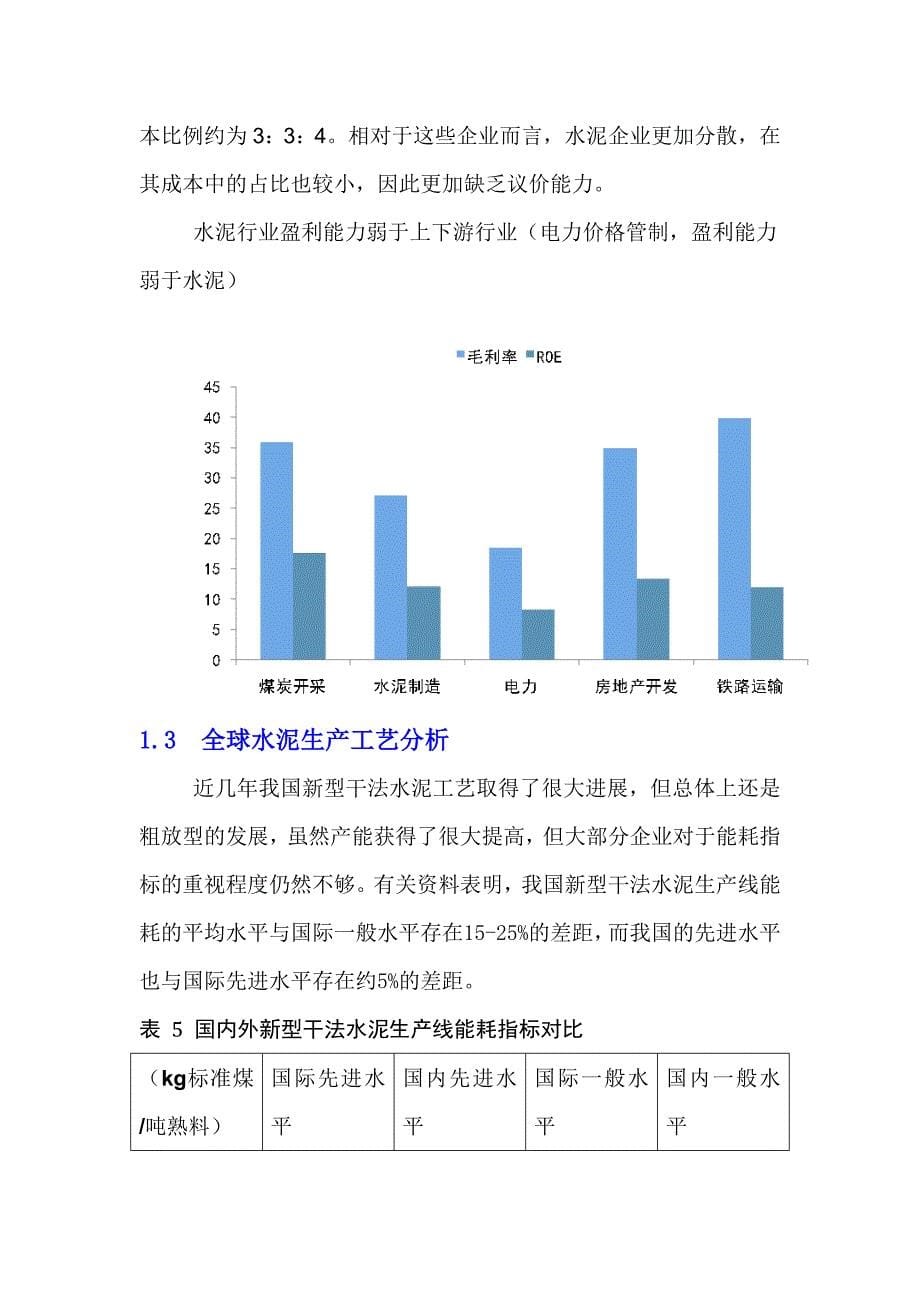 （行业分析）XXXX中国水泥行业投资分析报告_第5页