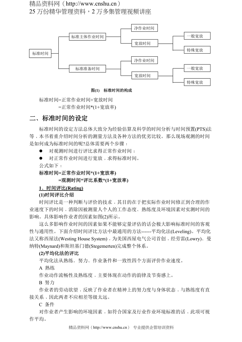 （工厂管理）标准工时概念_第2页