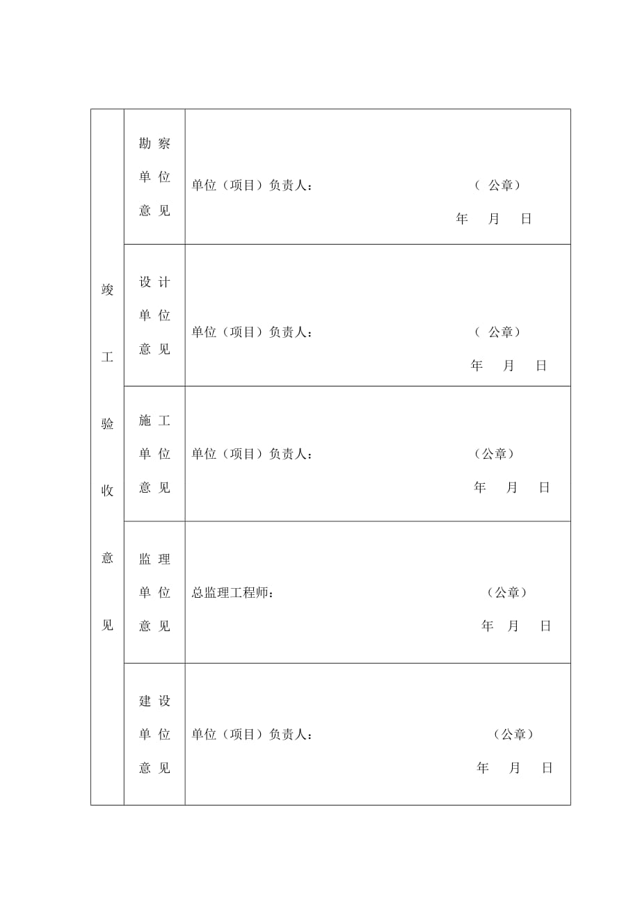 （工程建筑套表）房屋建筑工程和市政基础设施工程竣工验收备案表_第4页