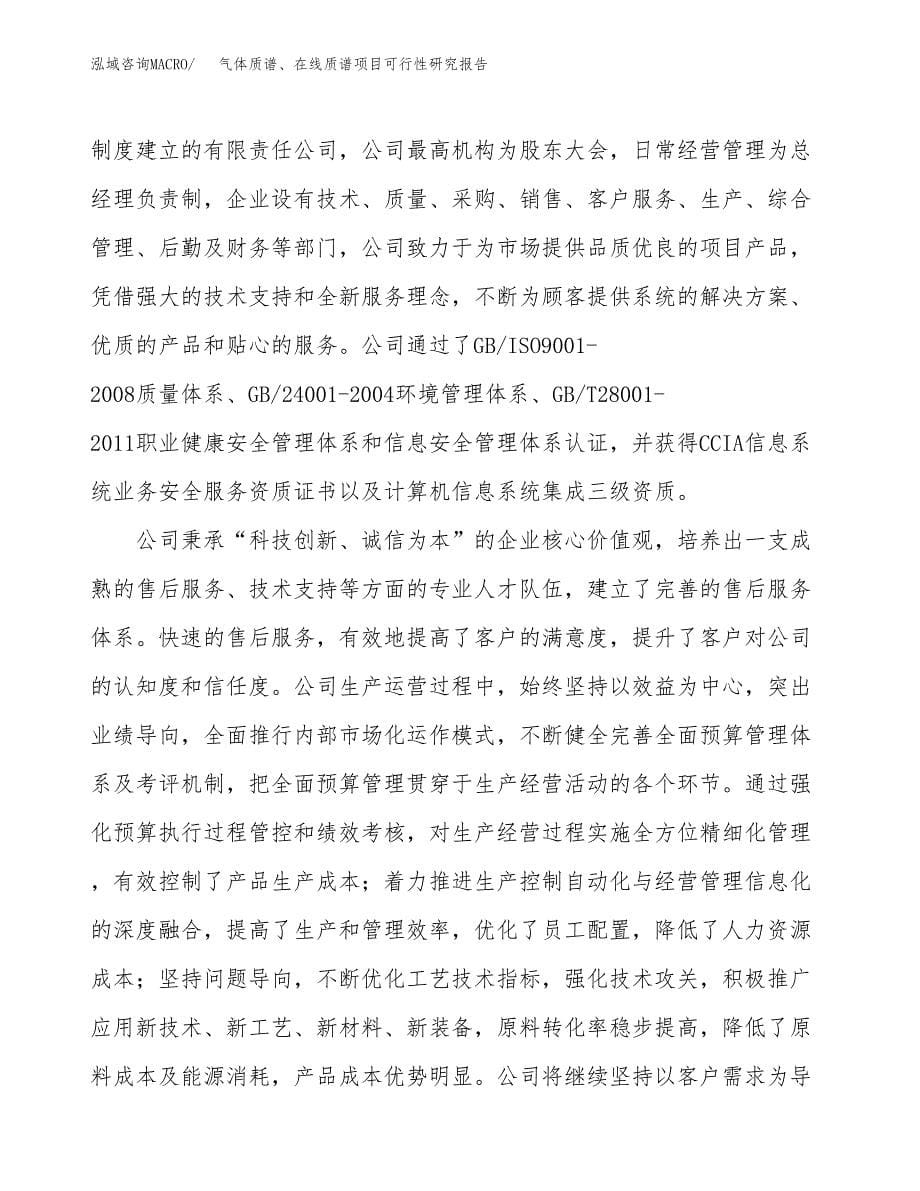 气体质谱、在线质谱项目可行性研究报告建议书.docx_第5页