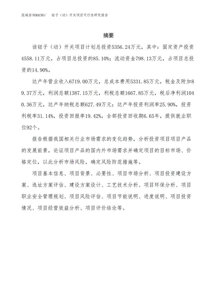 钮子（动）开关项目可行性研究报告建议书.docx_第2页