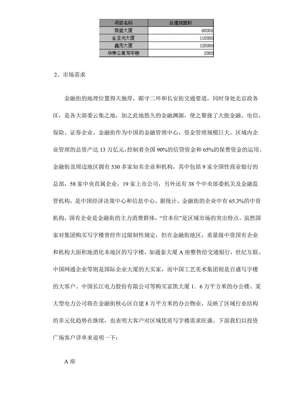 （市场分析）北京市金融街区域市场分析doc16(1)_第5页