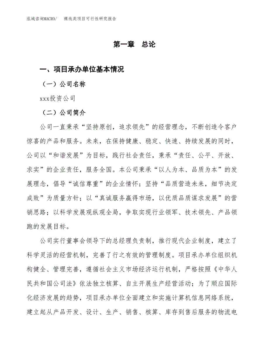 裸线类项目可行性研究报告建议书.docx_第4页