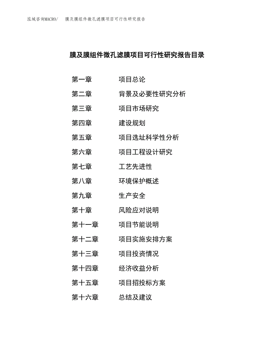 膜及膜组件微孔滤膜项目可行性研究报告建议书.docx_第3页