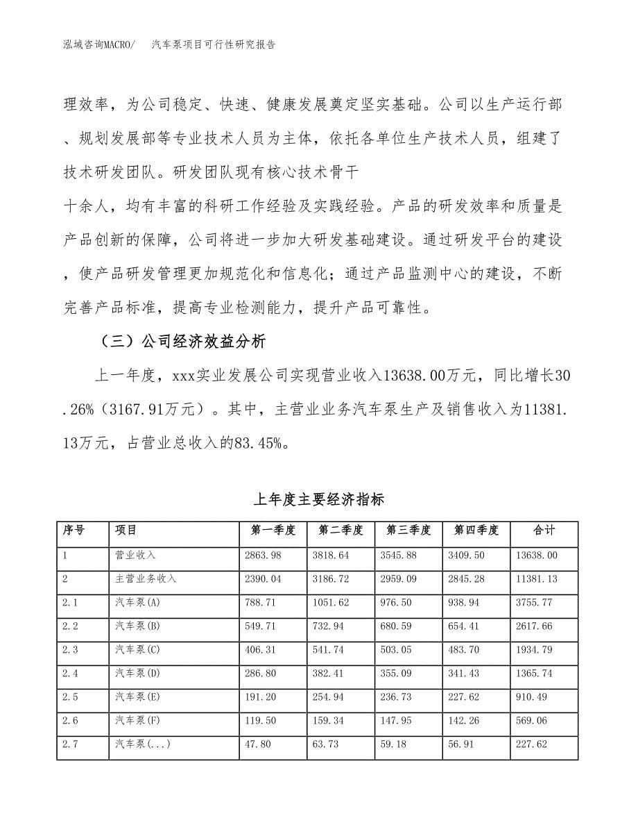 汽车泵项目可行性研究报告建议书.docx_第5页