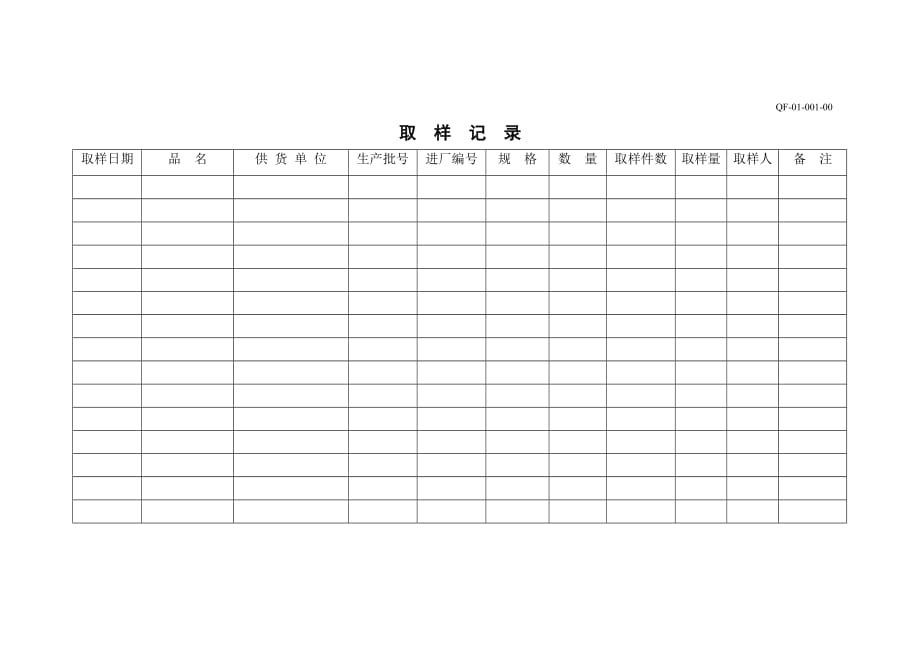 （管理制度）取样管理制度_第1页