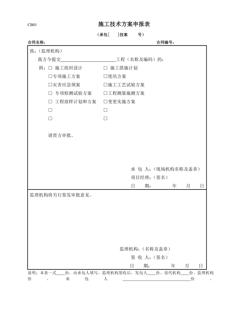 （建筑工程管理）最新施工监理常用表格(年)_第1页