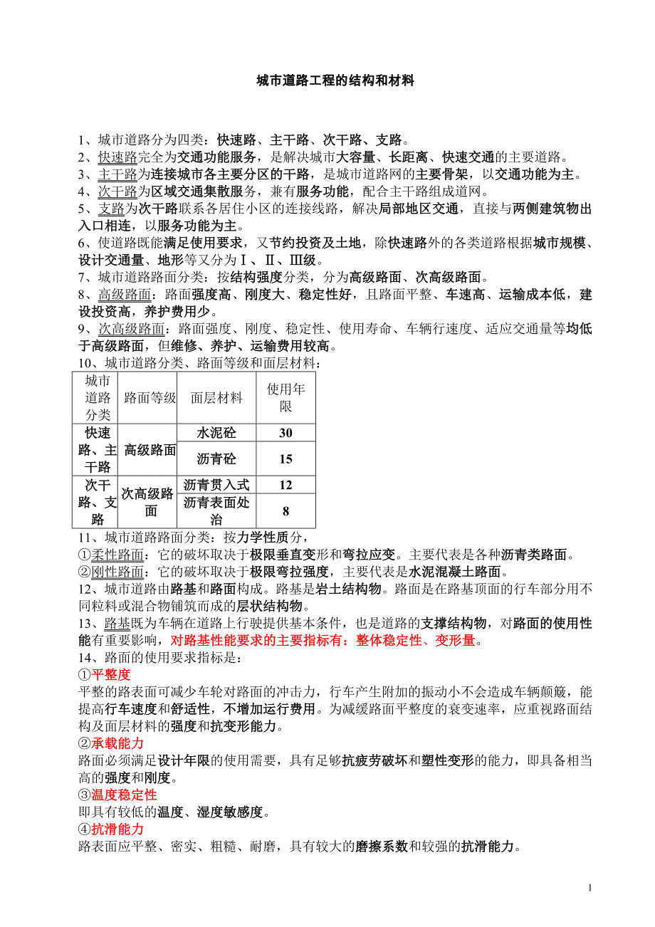 （建筑工程管理）一级建造师市政公用工程实务学习笔记_第1页