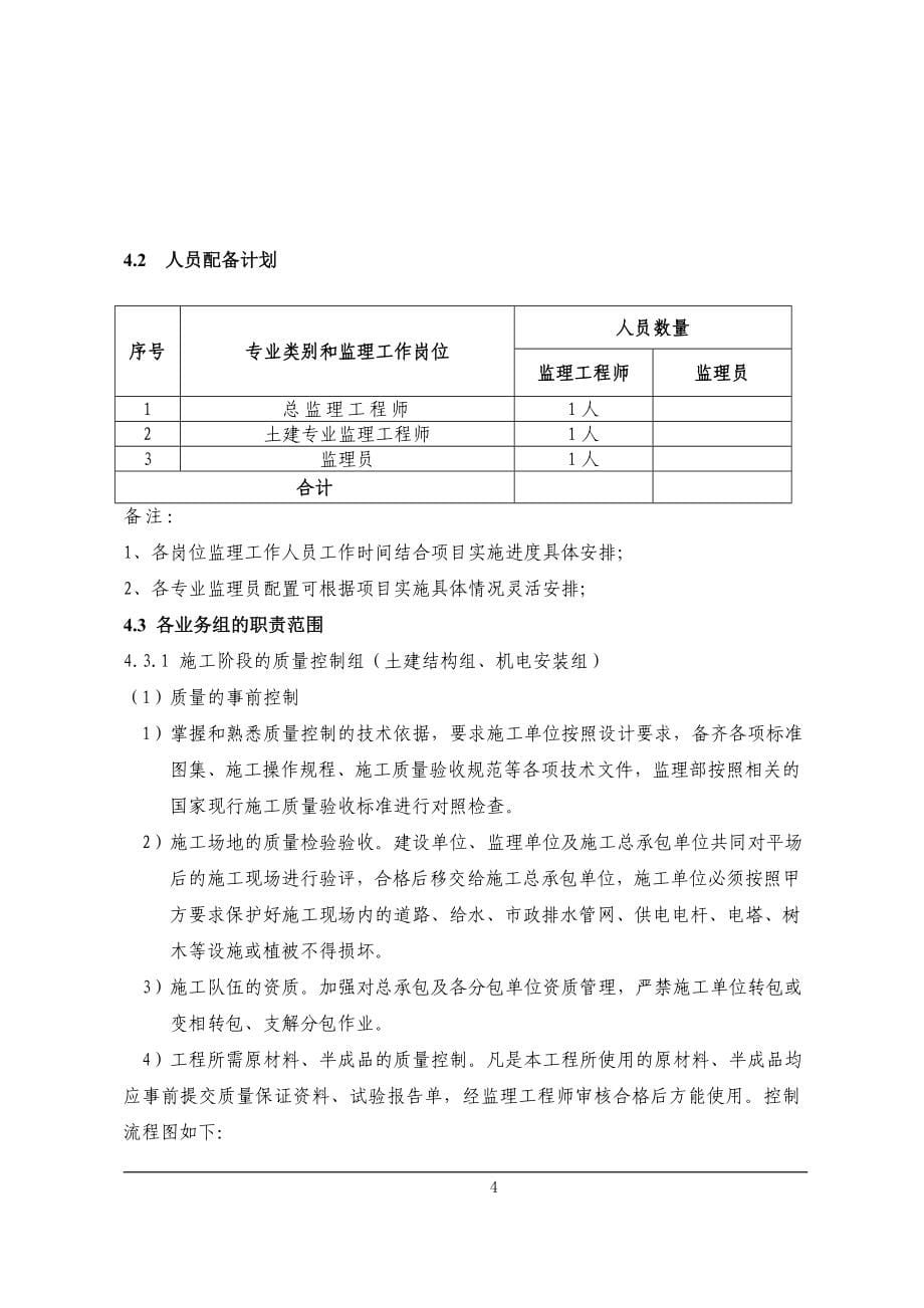 （建筑工程监理）荣昌县农副产品综合批发交易市场工程监理实施规划_第5页