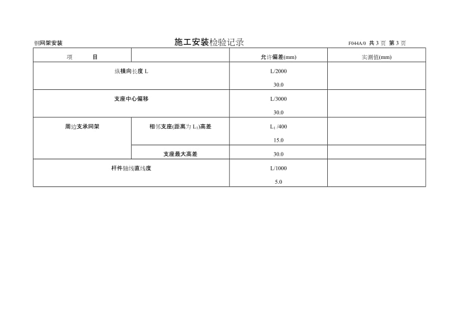 （建筑工程管理）施工安装检验记录表及规程_第3页