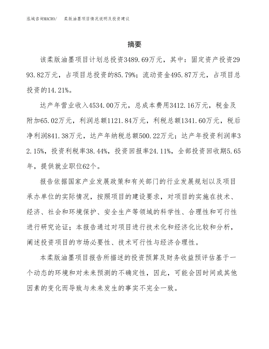 柔版油墨项目情况说明及投资建议.docx_第2页