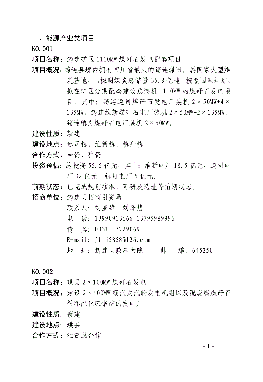 （能源化工行业）能源产业类项目_第1页