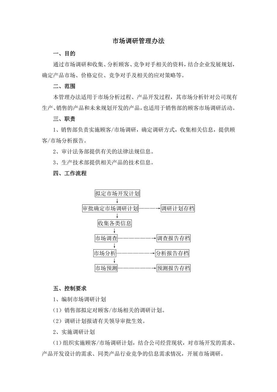 （管理制度）化工企业销售管理制度_第1页