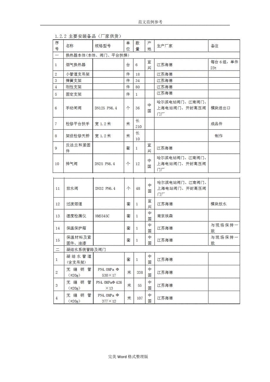 1炉低温煤器改造工程施工设计方案_第5页