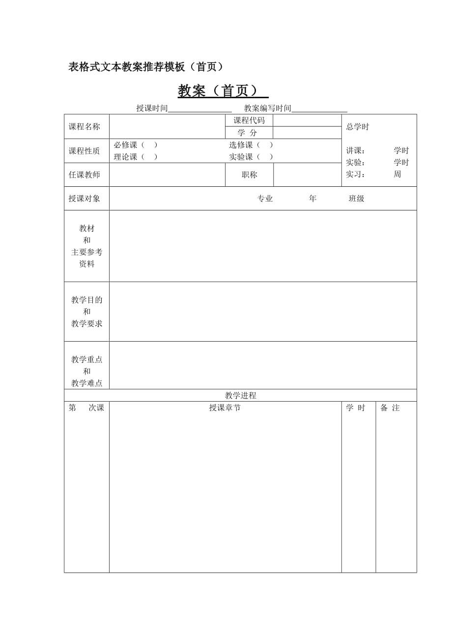 （能源化工行业）附件北京化工大学北方学院教案编写格式与基本要求_第2页