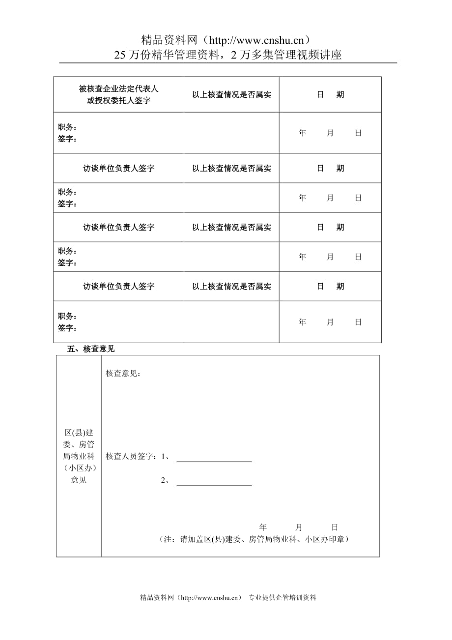 （物业管理）物业项目实地核查情况表(示范文本)_第3页