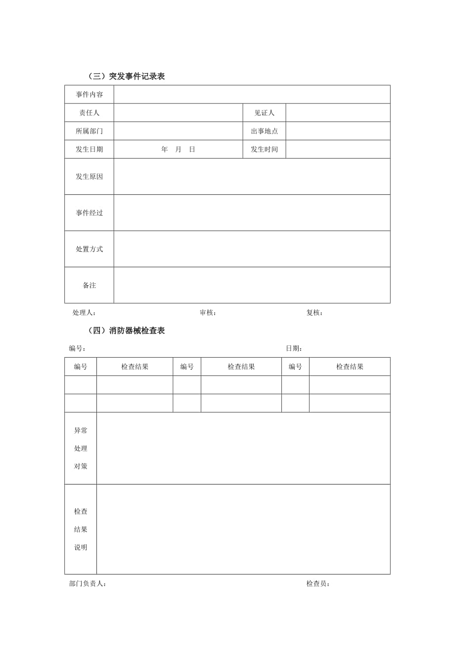 （安全管理套表）某集团公司安全保卫管理执行工具与表件_第3页