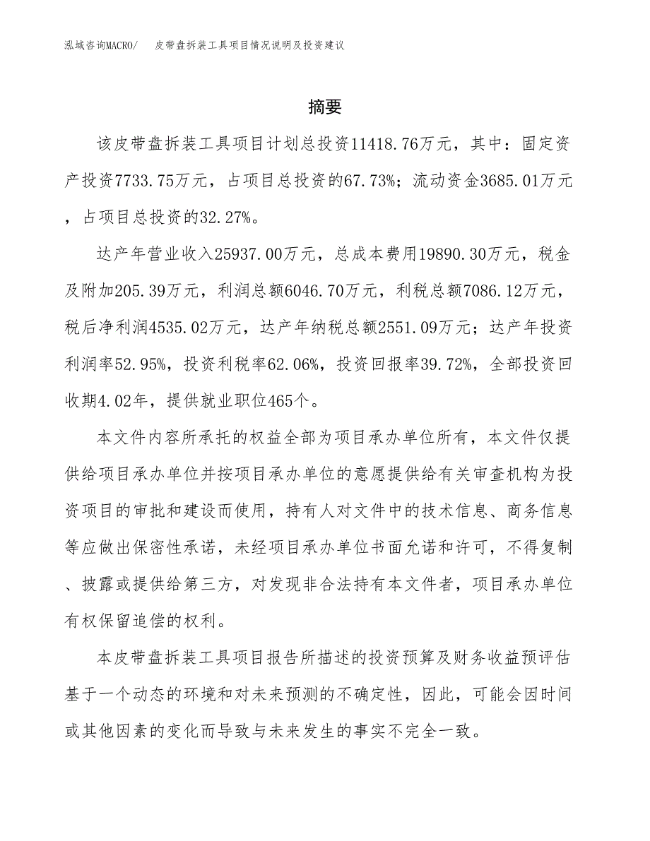 皮带盘拆装工具项目情况说明及投资建议.docx_第2页