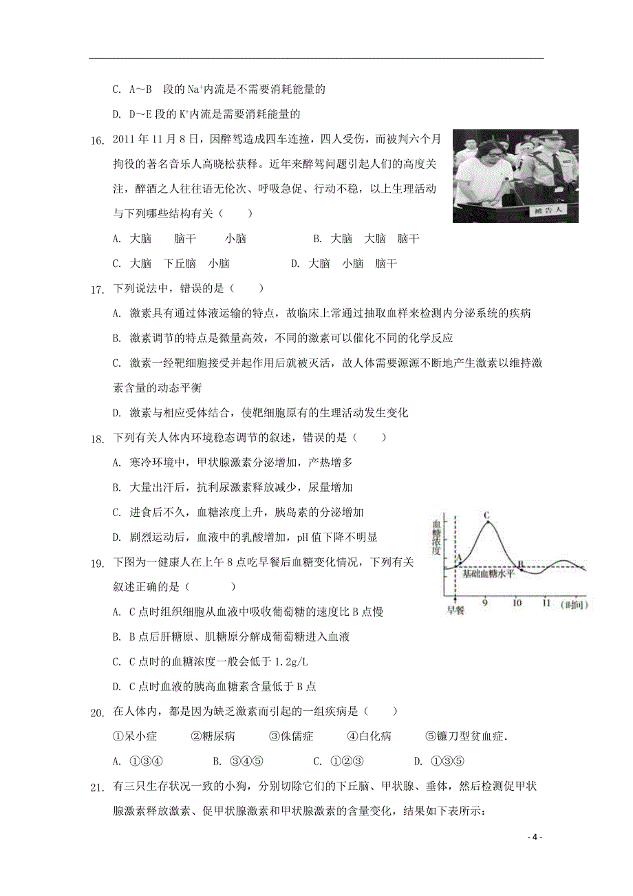 辽宁省辽河油田第二高级中学2019_2020学年高二生物10月月考试题_第4页