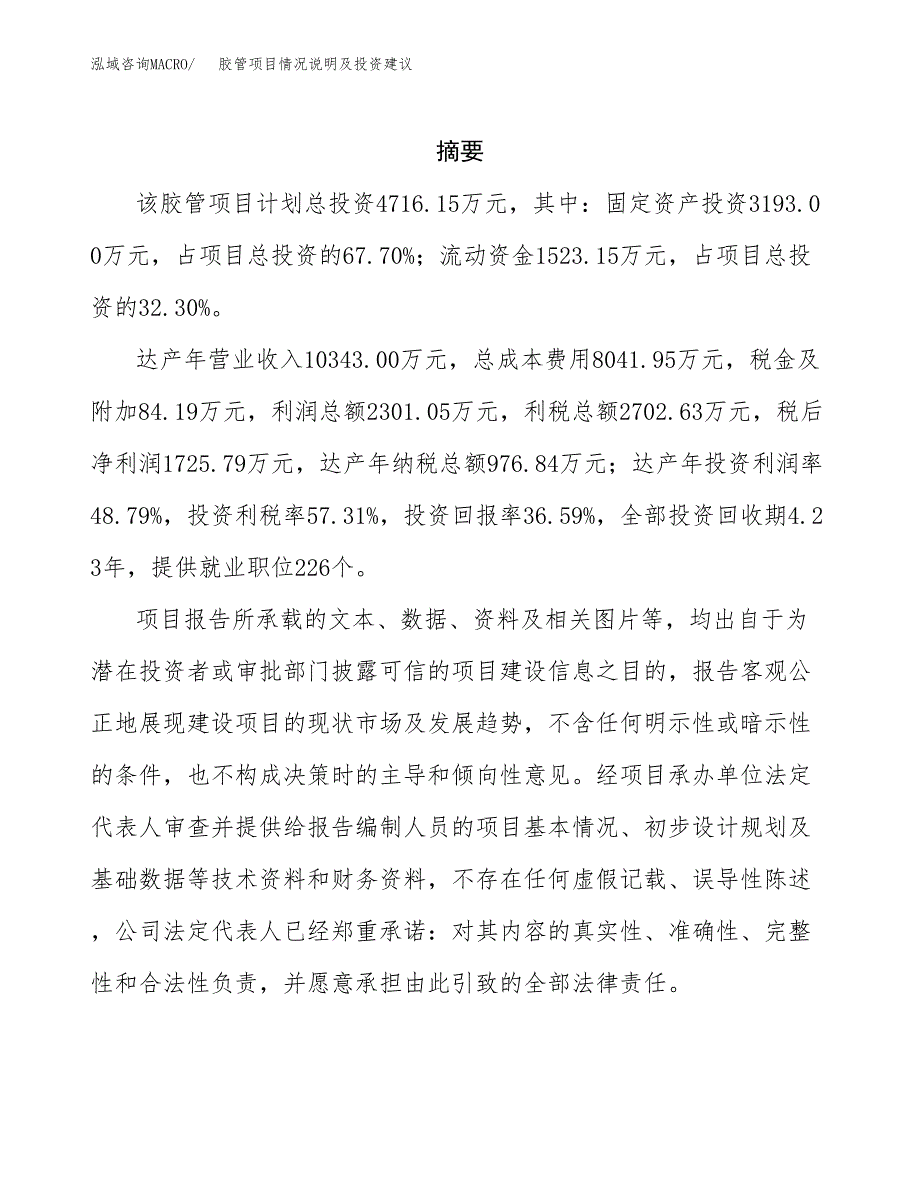 胶管项目情况说明及投资建议.docx_第2页